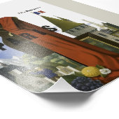 フライパリフランスヴィンテージ旅行ポスター フォトプリント            (角)