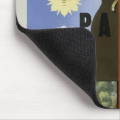 フライパリフランスヴィンテージ旅行ポスター マウスパッド (コーナー)