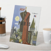 フライパリフランスヴィンテージ旅行ポスター 台座サイン (インサイチュ)
