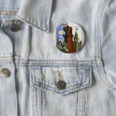 フライパリフランスヴィンテージ旅行ポスター 缶バッジ (インサイチュ)