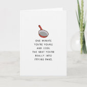 フライパンおもしろい誕生日カード シーズンカード (正面)