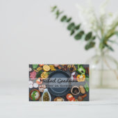 フライパンと食べ物 名刺 (スタンド正面)