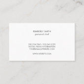 フライパンの裏返し食べ物 名刺 (裏面)