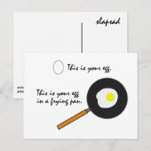 フライパンはがきおもしろい ポストカード (正面/裏面)