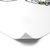 フライパンポスター付き女性料理人 ポスター (角)