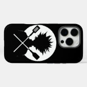 フライパン返しが得意なクレイジーシェフ Case-Mate iPhoneケース (裏面 (横))