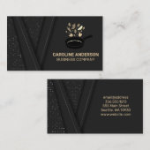 フライパン食品フリップ | レストランロゴ 名刺 (正面/裏面)