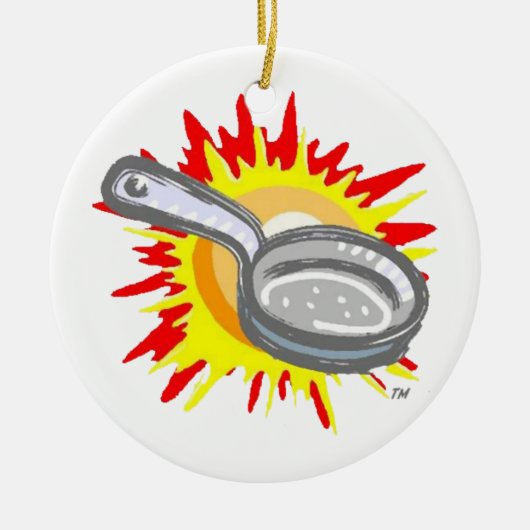 フライパンGURLフライパン セラミックオーナメント (正面)