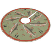 フライパーソナライズされたフィッシャンズホリデーブラウンマス ブラッシュドポリエステルツリースカート (アングル)