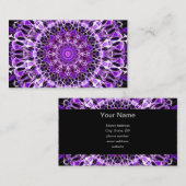 フライパープル遠くに万華鏡のように千変万化するパターン 名刺 (正面/裏面)