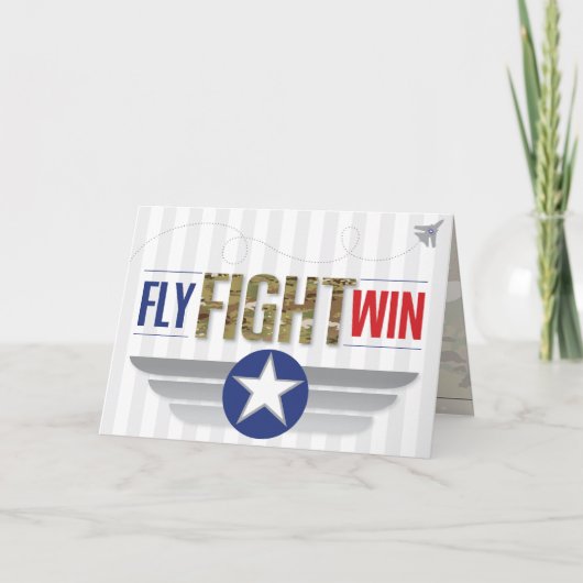 フライファイトウィンエアフォースBMT軍隊卒業 案内状 (正面)