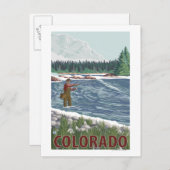 フライフィッシャーマンコロラド ポストカード (正面/裏面)