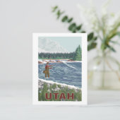 フライフィッシャーマン ユタ州 ポストカード (スタンド正面)