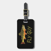 フライフィッシャーマン ラゲッジタグ (正面縦)