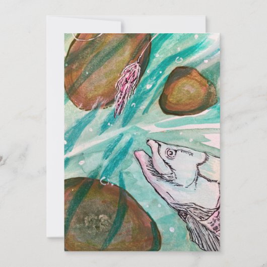 フライフィッシングに夢中 案内状 (正面)