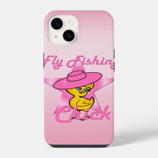 フライフィッシングのひよこ #8 iPhoneケース (裏面)
