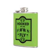 フライフィッシングのアラスカ フラスク (左)