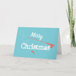 フライフィッシングのクリスマス カード