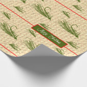 フライフィッシングのクリスマス ラッピングペーパー (角)