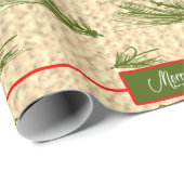 フライフィッシングのクリスマス ラッピングペーパー (ロールコーナー)