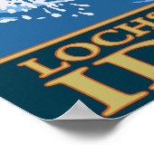 フライフィッシングのシーン – アイダホ州ロクサ川 ポスター (角)