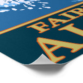 フライフィッシングのシーン – アラスカ，フェアバンクス ポスター (角)