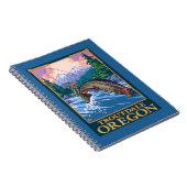 フライフィッシングのシーン – オレゴン州トラウトデール ノートブック (右側)