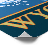 フライフィッシングのシーン – ワイオミング ポスター (角)