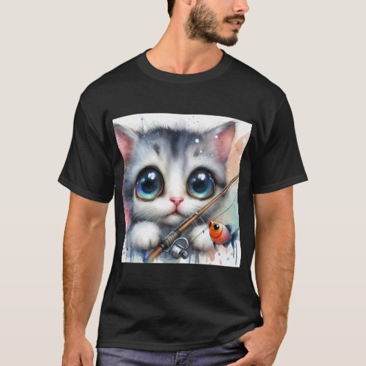 フライフィッシングのトロフィーワイフ Tシャツ (正面)