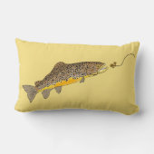 フライフィッシングのブラウンマス ランバークッション (裏面)