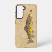 フライフィッシングのブラウンマス SAMSUNG GALAXYケース (裏面)