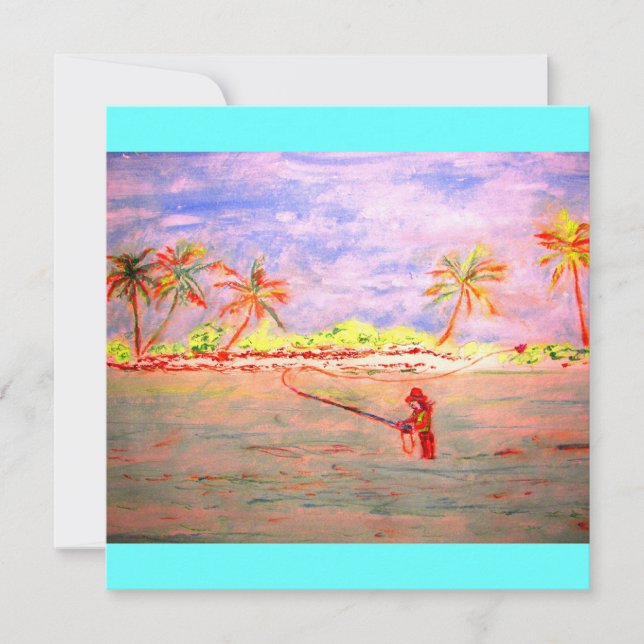 フライフィッシングの女の子 (正面)