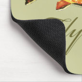 フライフィッシングの女性 マウスパッド (コーナー)