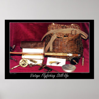 フライフィッシングの静物04 ポスター