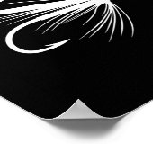 フライフィッシングの面白い釣りギフト - I'm So Fly!  ポスター (角)