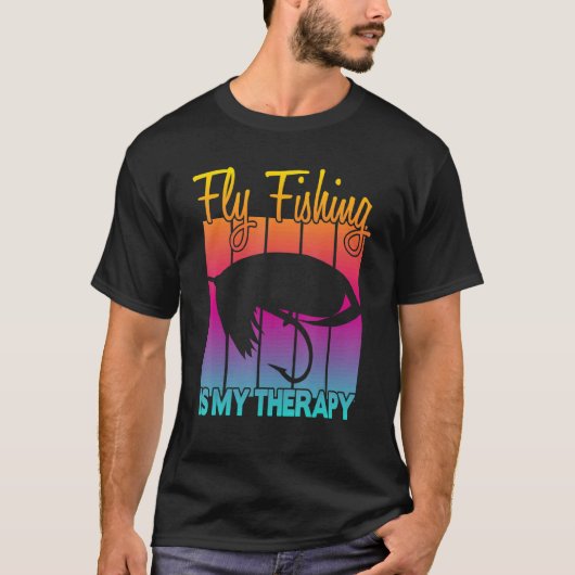 フライフィッシングは私の癒し 1 Tシャツ (正面)