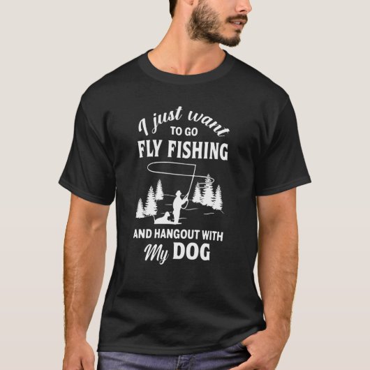 フライフィッシングをして友達と遊びたいだけ Tシャツ (正面)