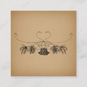 フライフィッシングをテーマにしたヴィンテージアート エンクロージャーカード (正面)