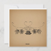 フライフィッシングをテーマにしたヴィンテージアート シーズンカード (裏面)