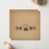 フライフィッシングをテーマにしたヴィンテージアート ノートカード (正面/裏面インサイチュ)