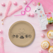 フライフィッシングをテーマにしたヴィンテージアート ペーパープレート (パーティー)