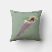 フライフィッシングカラフルレインボーマス クッション (裏面)