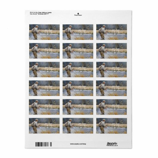 フライフィッシングザリバー住所 シール (フルシート)