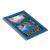 フライフィッシングシーン – アイダホ州ペイエット川 ノートブック (右側)