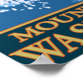 フライフィッシングシーン – 山アダムス,ワシントン ポスター (角)