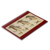 フライフィッシングタックルハエスパイラル写真手帳 ノートブック (左側)