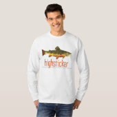フライフィッシングハイステッカー Tシャツ (正面フル)