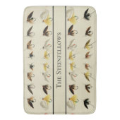 フライフィッシングハエ水色マス漁師 バスマット (正面縦)