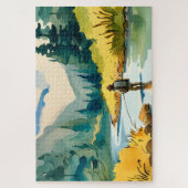 フライフィッシングパズル ジグソーパズル (縦)