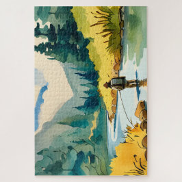 フライフィッシングパズル ジグソーパズル